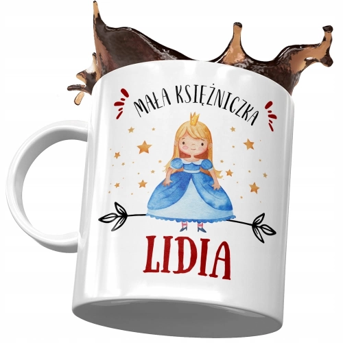 Dla Lidii Kubek na Urodziny Imieniny na Prezent z Nadrukiem ze Zdjęciem