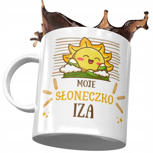 Dla Izy Kubek na Urodziny Imieniny na Prezent z Nadrukiem ze Zdjęciem