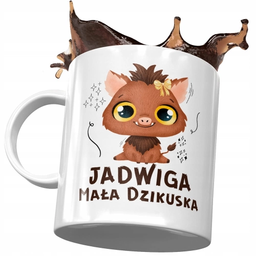 Dla Jadwigi Kubek na Urodziny Imieniny na Prezent z Nadrukiem ze Zdjęciem