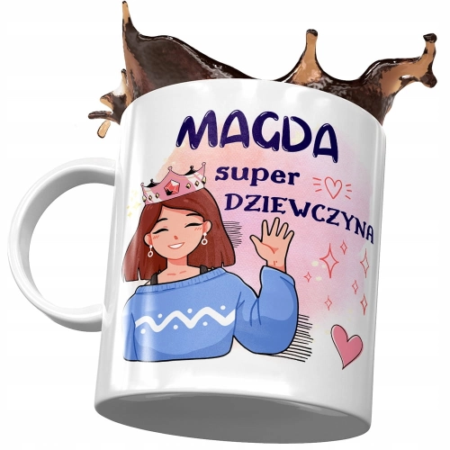 Dla Magdy Kubek na Urodziny Imieniny na Prezent z Nadrukiem ze Zdjęciem