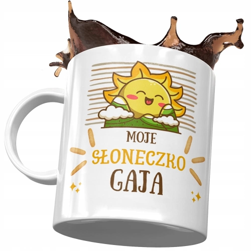 Dla Gai Kubek na Urodziny Imieniny na Prezent z Nadrukiem ze Zdjęciem