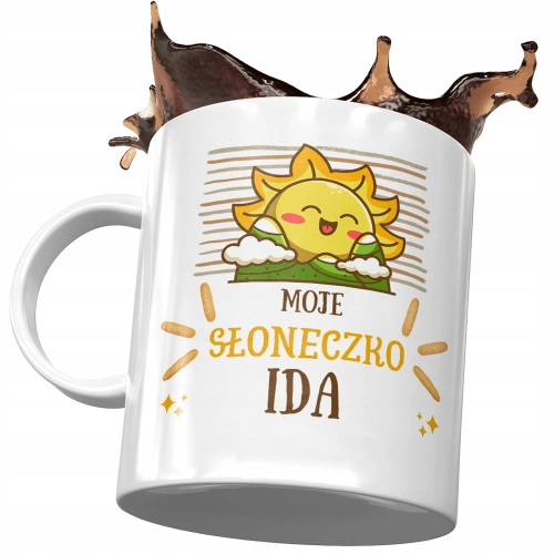 Dla Idy Kubek na Urodziny Imieniny na Prezent z Nadrukiem ze Zdjęciem