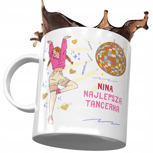 Dla Niny Kubek na Urodziny Imieniny na Prezent z Nadrukiem ze Zdjęciem