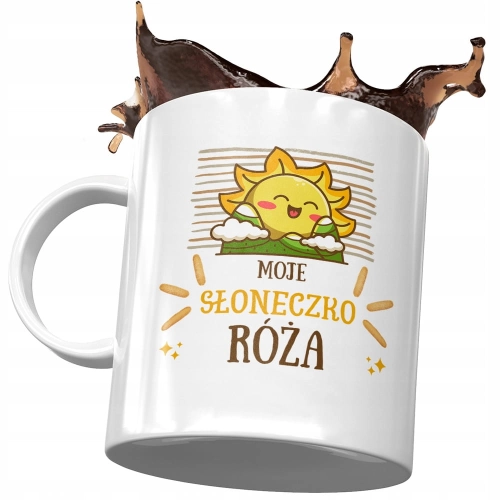 Dla Róży Kubek na Urodziny Imieniny na Prezent z Nadrukiem ze Zdjęciem