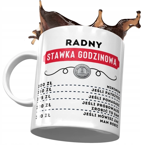 Dla Radnego Kubek na Urodziny Imieniny na Prezent z Nadrukiem ze Zdjęciem