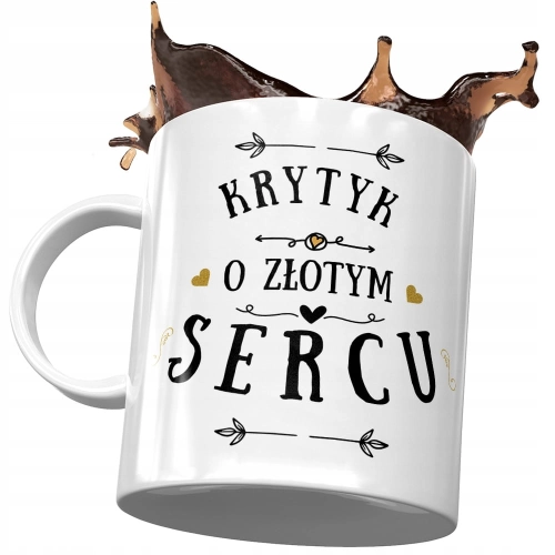 Dla Krytyka Kubek na Urodziny Imieniny na Prezent z Nadrukiem ze Zdjęciem