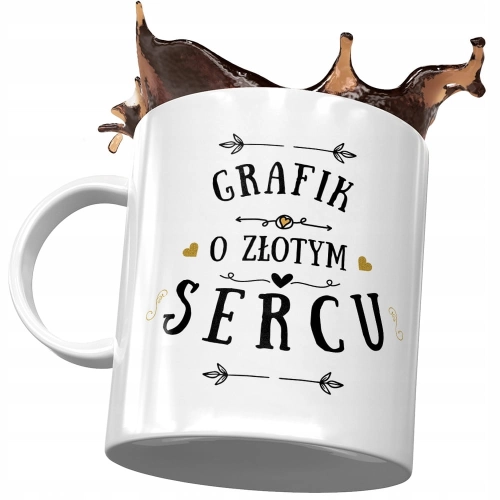 Dla Grafika Kubek na Urodziny Imieniny na Prezent z Nadrukiem ze Zdjęciem