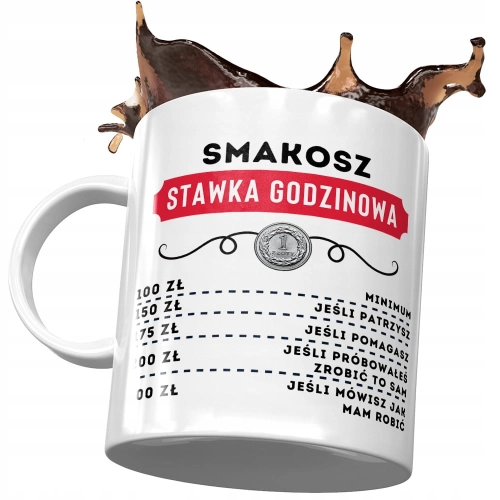 Dla Smakosza Kubek na Urodziny Imieniny na Prezent z Nadrukiem ze Zdjęciem