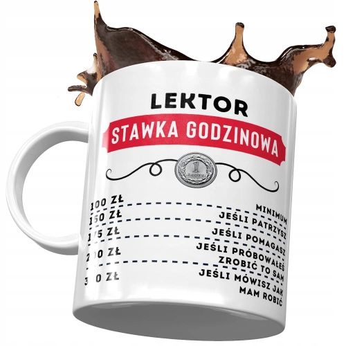 Dla Lektora Kubek na Urodziny Imieniny na Prezent z Nadrukiem ze Zdjęciem