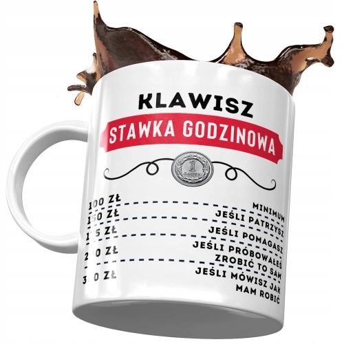 Dla Klawisza Kubek na Urodziny Imieniny na Prezent z Nadrukiem ze Zdjęciem