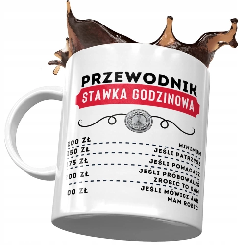 Dla Przewodnika Kubek na Urodziny na Prezent z Nadrukiem ze Zdjęciem