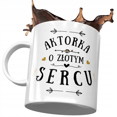 Dla Aktorki Kubek na Urodziny Imieniny na Prezent z Nadrukiem ze Zdjęciem