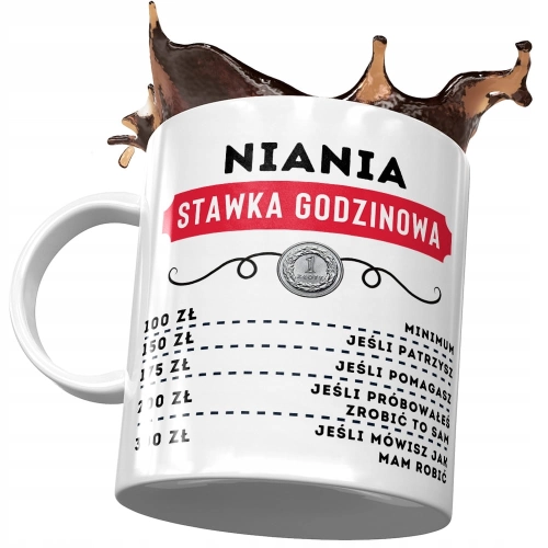 Dla Niani Kubek na Urodziny Imieniny na Prezent z Nadrukiem ze Zdjęciem