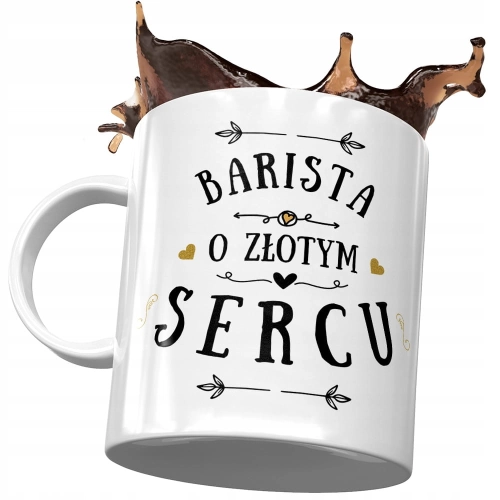 Dla Baristy Kubek na Urodziny Imieniny na Prezent z Nadrukiem ze Zdjęciem