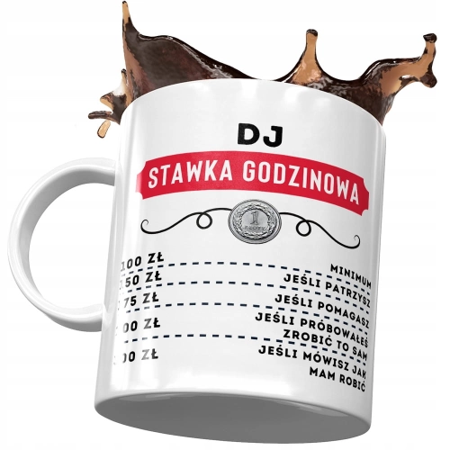 Dla Dja Kubek na Urodziny Imieniny na Prezent z Nadrukiem ze Zdjęciem