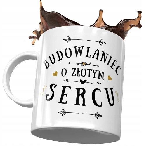 Dla Budowlańca Kubek na Urodziny na Prezent z Nadrukiem ze Zdjęciem