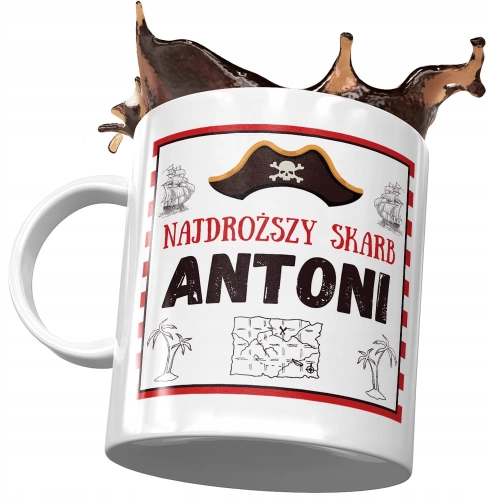 Kubek Dla Antoniego Syna na Dzień Dziecka Prezent z Nadrukiem ze Zdjęciem
