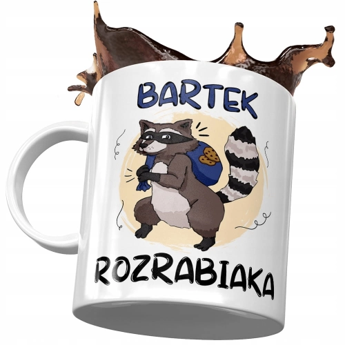 Kubek Dla Bartka Syna na Dzień Dziecka Prezent z Nadrukiem ze Zdjęciem