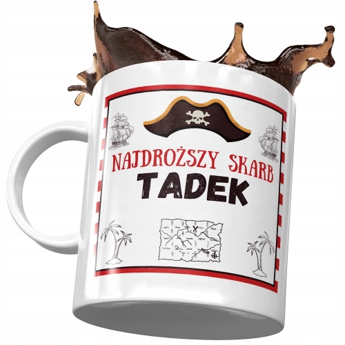 Kubek Dla Tadka Syna na Dzień Dziecka Prezent z Nadrukiem ze Zdjęciem