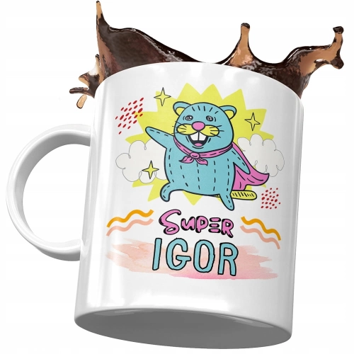 Kubek Dla Igora Syna na Dzień Dziecka Prezent z Nadrukiem ze Zdjęciem