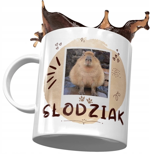 Kubek Kapibara na Urodziny Imieniny Prezent z Nadrukiem ze Zdjęciem