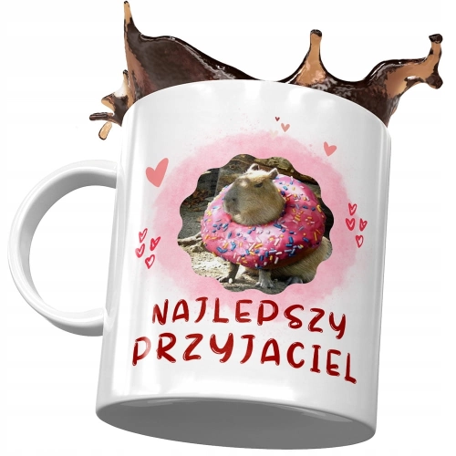 Kubek Kapibara na Urodziny Imieniny Prezent z Nadrukiem ze Zdjęciem