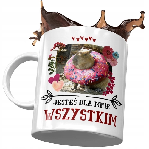 Kubek Kapibara na Urodziny Imieniny Prezent z Nadrukiem ze Zdjęciem