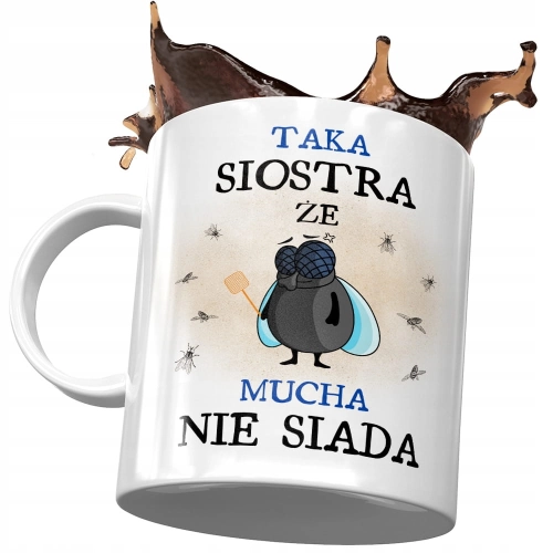 Kubek Dla Siostry Siostrzyczki na Urodziny Prezent z Nadrukiem ze Zdjęciem