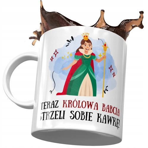 Kubek Dla Babci Babuni na Dzień Babci Prezent z Nadrukiem ze Zdjęciem