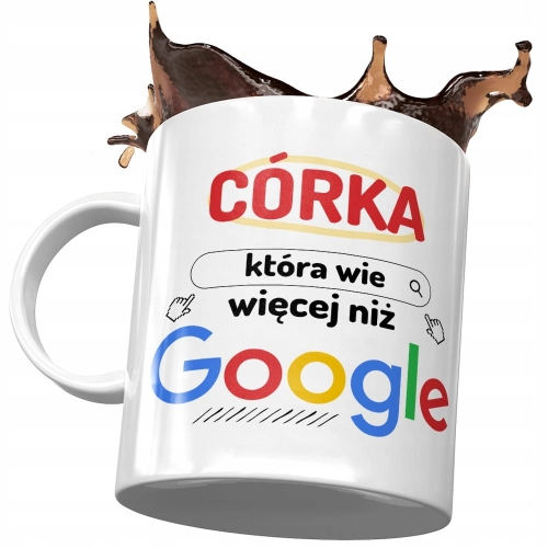 Kubek Dla Córki Córeczki na Dzień Dziecka Prezent z Nadrukiem ze Zdjęciem