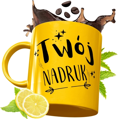 Spersonalizowany złoty kubek z Twoim nadrukiem, zdjęciem, logo!