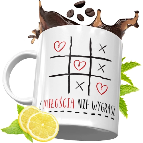 Kubek Śmieszny Zabawny - Z miłością nie wygrasz