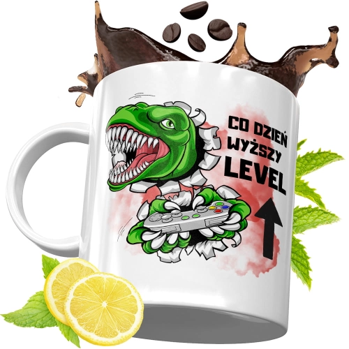 Kubek Śmieszny Zabawny - Co dzień wyższy level