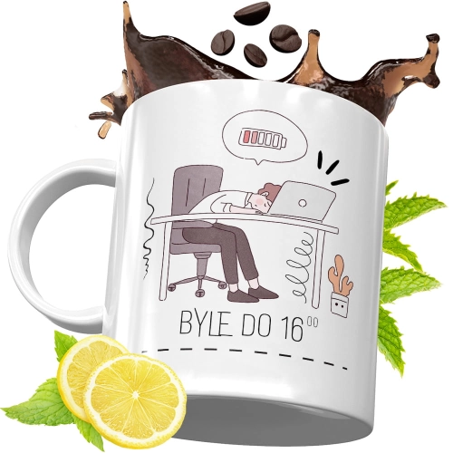 Kubek Śmieszny Zabawny - Byle do 16