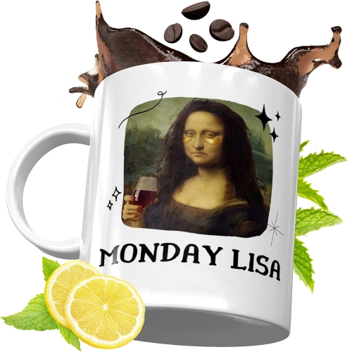 Kubek Śmieszny Zabawny - Monday Lisa