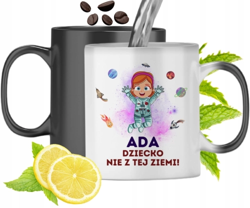 Dla Ady Kubek Magiczny Córki Dziecka Prezent Z Nadrukiem Ze Zdjęciem