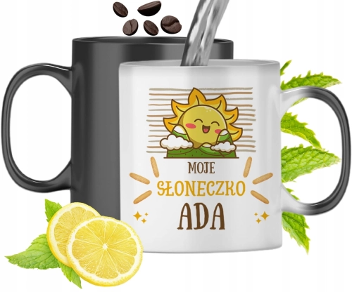 Dla Ady Kubek Magiczny Córki Dziecka Prezent Z Nadrukiem Ze Zdjęciem