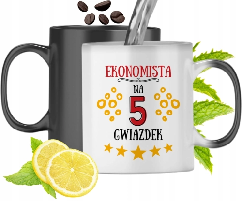 Dla Ekonomisty Kubek Magiczny Na Urodziny Prezent Z Nadrukiem Ze Zdjęciem