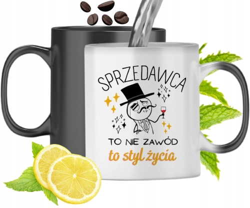 Dla Sprzedawcy Kubek Magiczny Na Urodziny Prezent Z Nadrukiem Ze Zdjęciem