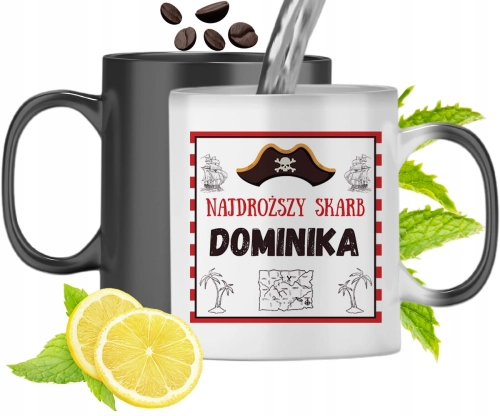Dla Dominiki Kubek Magiczny Córki Dziecka Prezent Z Nadrukiem Ze Zdjęciem