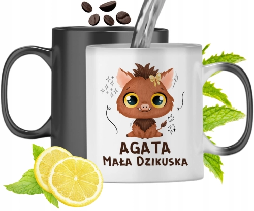 Dla Agaty Kubek Magiczny Córki Dziecka Prezent Z Nadrukiem Ze Zdjęciem