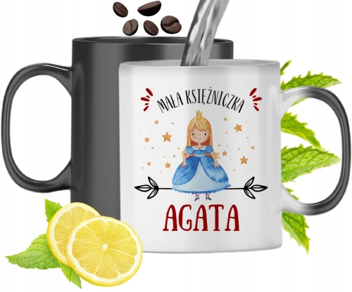 Dla Agaty Kubek Magiczny Córki Dziecka Prezent Z Nadrukiem Ze Zdjęciem