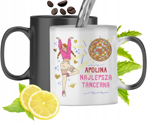 Dla Apoliny Kubek Magiczny Córki Dziecka Prezent Z Nadrukiem Ze Zdjęciem