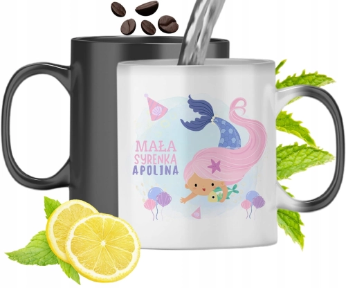 Dla Apoliny Kubek Magiczny Córki Dziecka Prezent Z Nadrukiem Ze Zdjęciem