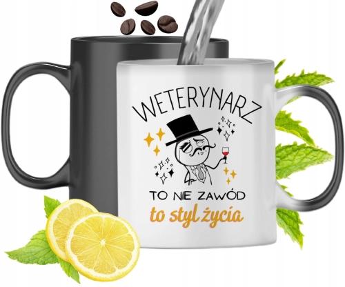 Dla Weterynarza Kubek Magiczny Na Prezent Urodziny Z Nadrukiem Ze Zdjęciem