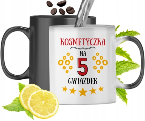 Dla Kosmetyczki Kubek Magiczny Na Prezent Urodziny Z Nadrukiem Ze Zdjęciem