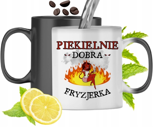 Dla Fryzjerki Kubek Magiczny Idealny na Prezent z Nadrukiem ze Zdjęciem