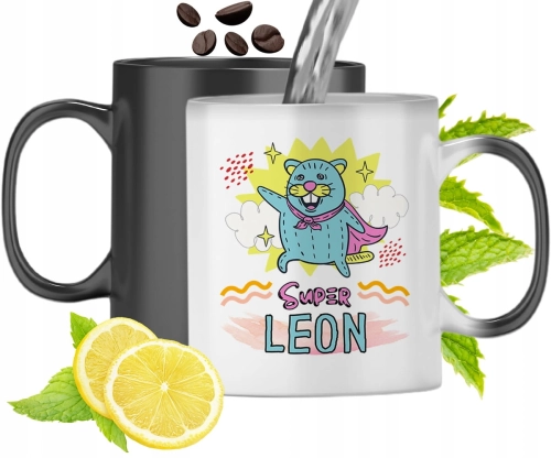 Dla Leona Kubek Magiczny Syna Dziecka Prezent Z Nadrukiem Ze Zdjęciem