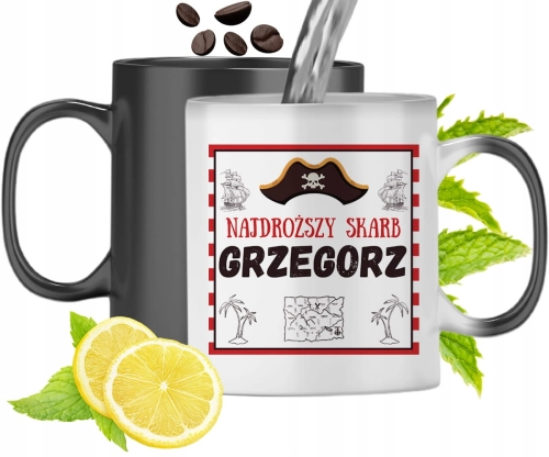 Dla Grzegorza Kubek Magiczny Syna Dziecka Prezent Z Nadrukiem Ze Zdjęciem
