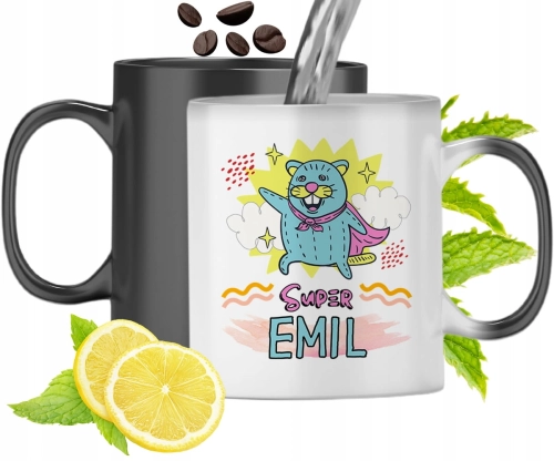 Dla Emila Kubek Magiczny Syna Dziecka Prezent Z Nadrukiem Ze Zdjęciem